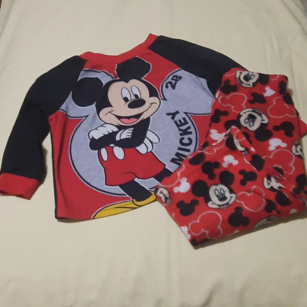 Mickey Mouse fleece pajamas 18 months